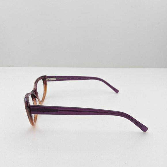 🕶️Cole Haan Plum Rose Horn CH1003 Eyeglasses 50/16/130 | ALH645🕶️ - Picture 5 of 10